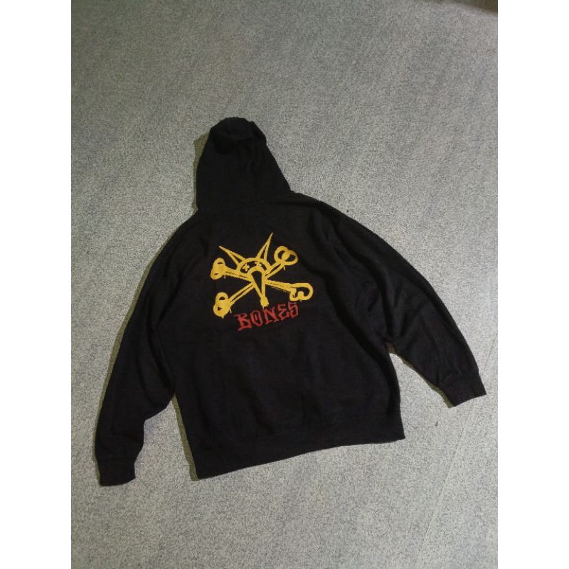 Hoodie Vintage BONES x Powell Peralta Skateboard Rat Bones Bekas / Second