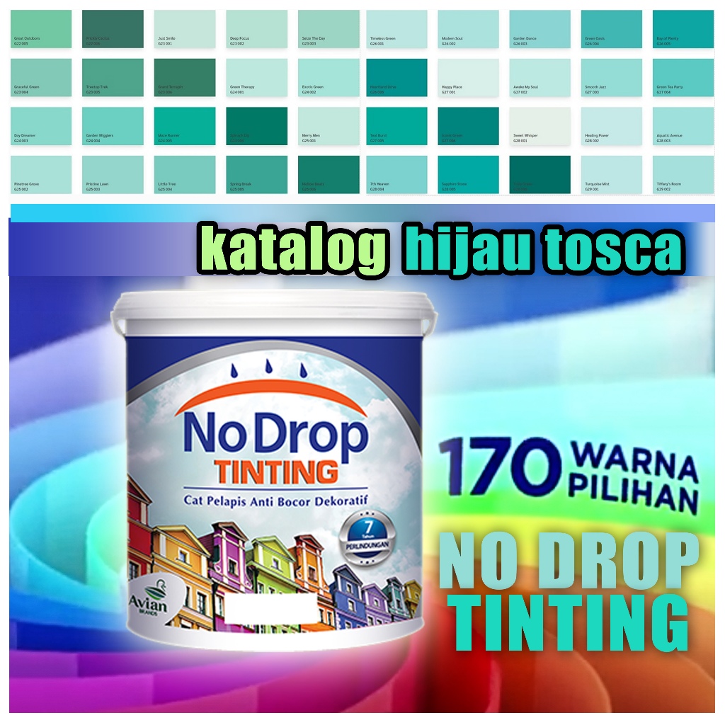 NO DROP TINTING GALON 4KG KATALOG WARNA HIJAU TOSCA