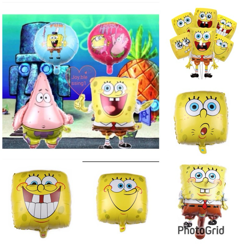 BALON FOIL SPONGEBOB JUMBO PATRIK/Banner spongebob/ ornamen spongebob