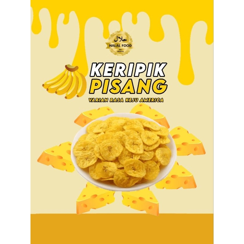 Design Menu makanan Keripik Pisang Viral
