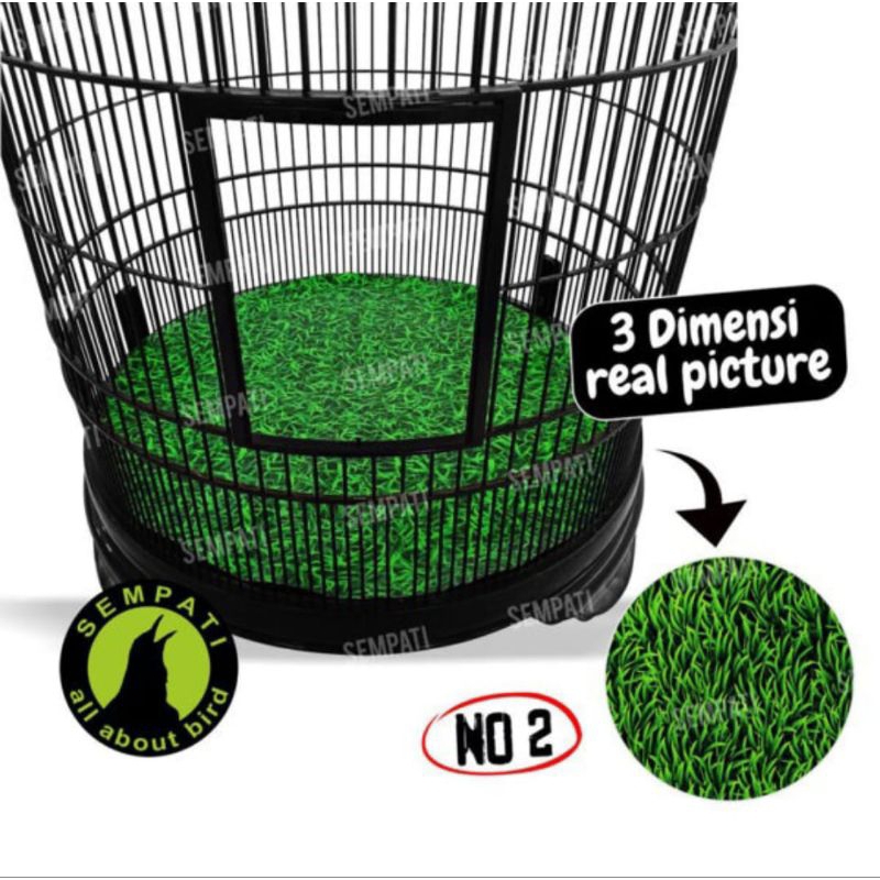 Sempati Karpet Motif 3D Untuk Sangkar Murai No. 2