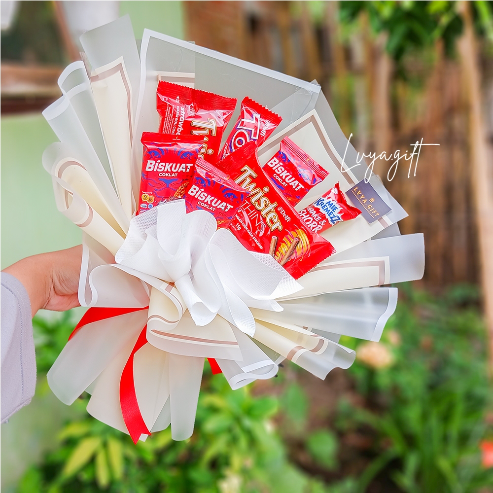 

LVYA.GIFT 4321 94 BUKET SNACK SERBA MERAH PREMIUM