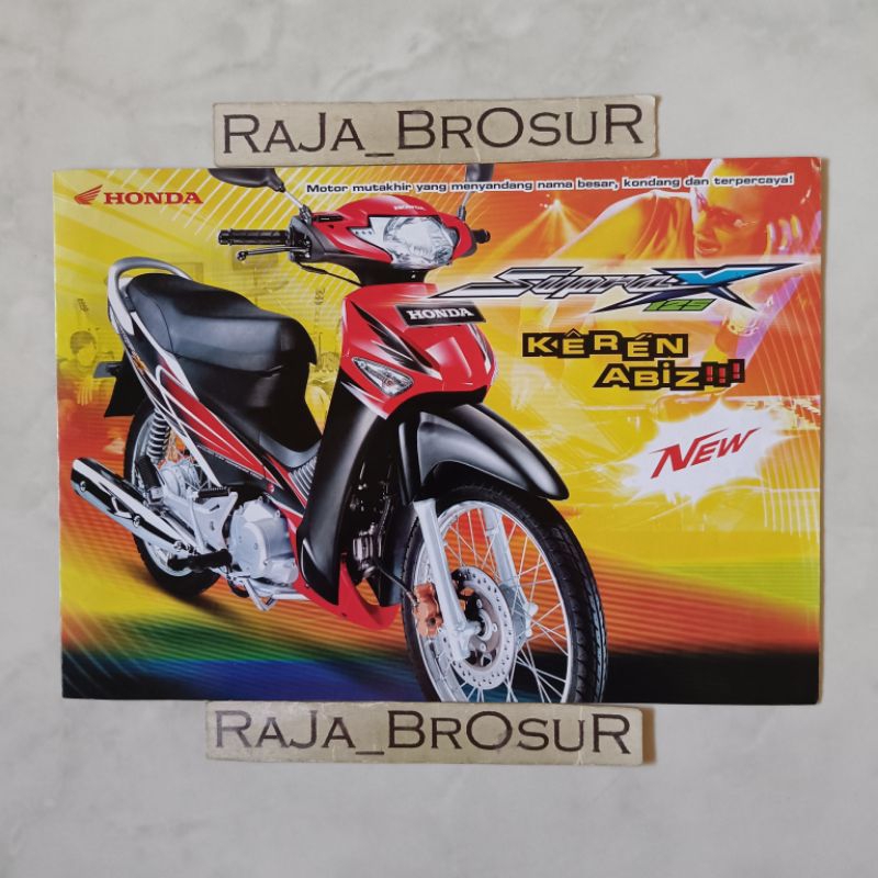 Poster brosur katalog leaflet Honda Supra X 125/Supra X 125 D Lama Old 2005