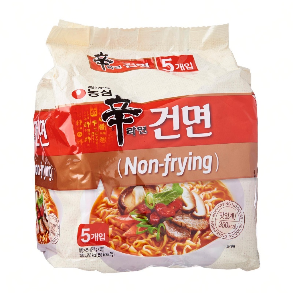 

Nongshim Korean Shin Ramyun Non Frying Ramen Noodles 5sX97g