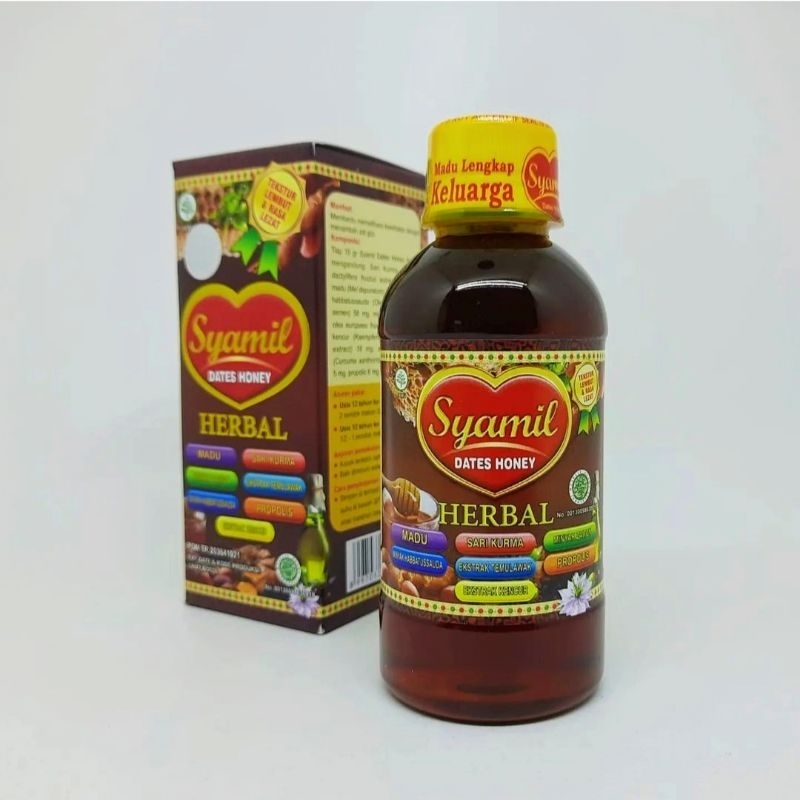 

Madu Syamil dates Honey Herbal Penambah Nafsu makan & Daya tahan tubuh