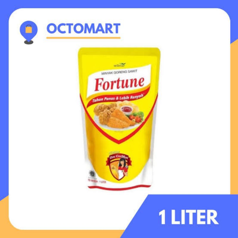 

MINYAK GORENG FORTUNE 1 LITER REFILL 1 PCS KEMASAN POUCH