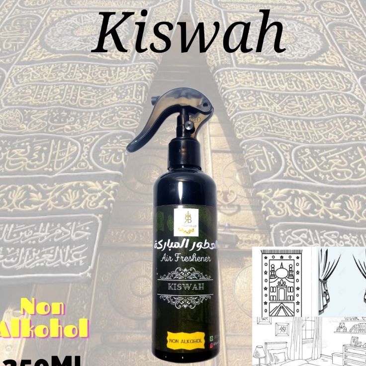 Ready Stok KISWAH Pengharum Ruangan  Air freshener NON Parfum Ambal karpet sejadah gordeng sofa kasu