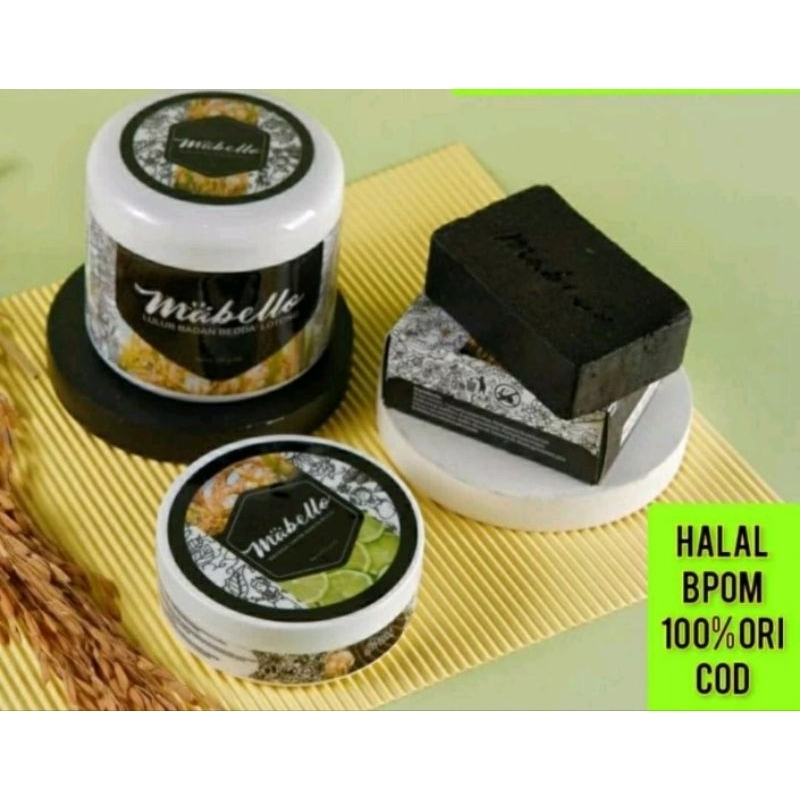 Mabello lulur hitam Mabello bedda lotong BPOM dan halal MUI mencerahkan kulit permanen Original Pemu
