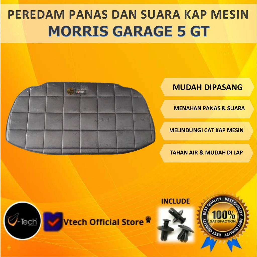 VTECH Peredam Panas dan Suara Kap Mesin MG Morris Garage 5 GT