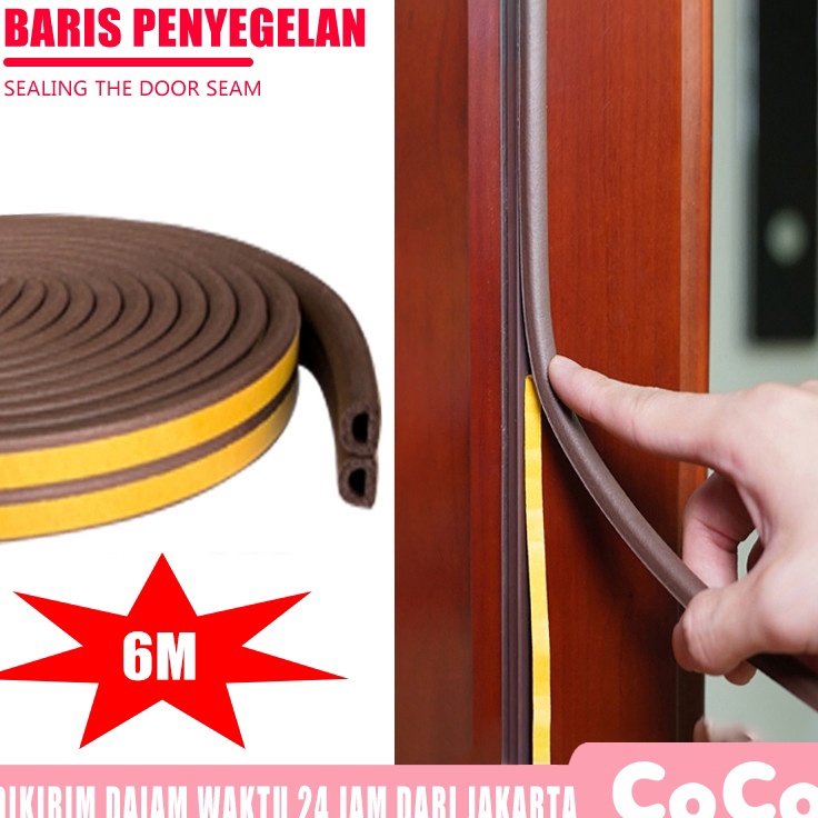 Busa Penutup Celah Lubang Bawah Alas Pintu Penghalang Debu Binatang Anti Kecoa Suara 6M3M2 P