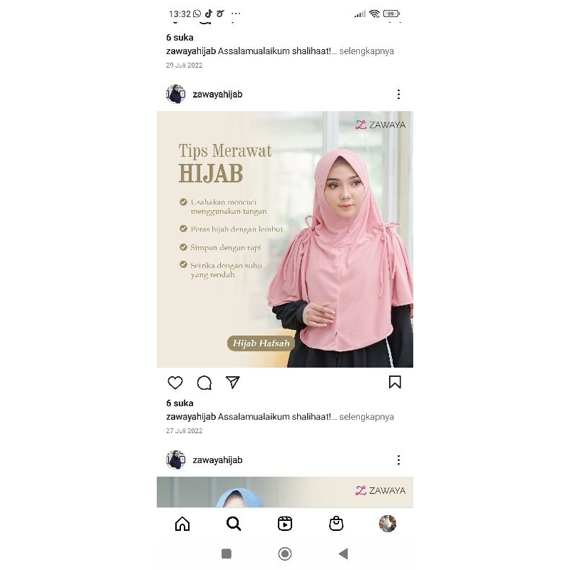 kerudung premium by zawaya  hijab