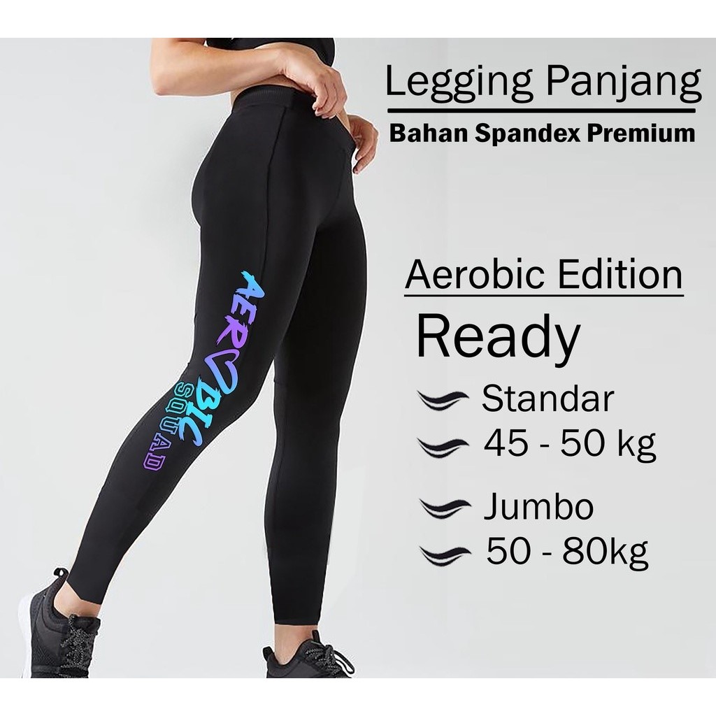 CELANA senam wanita legging senam aerobic ukuran standar dan jumbo