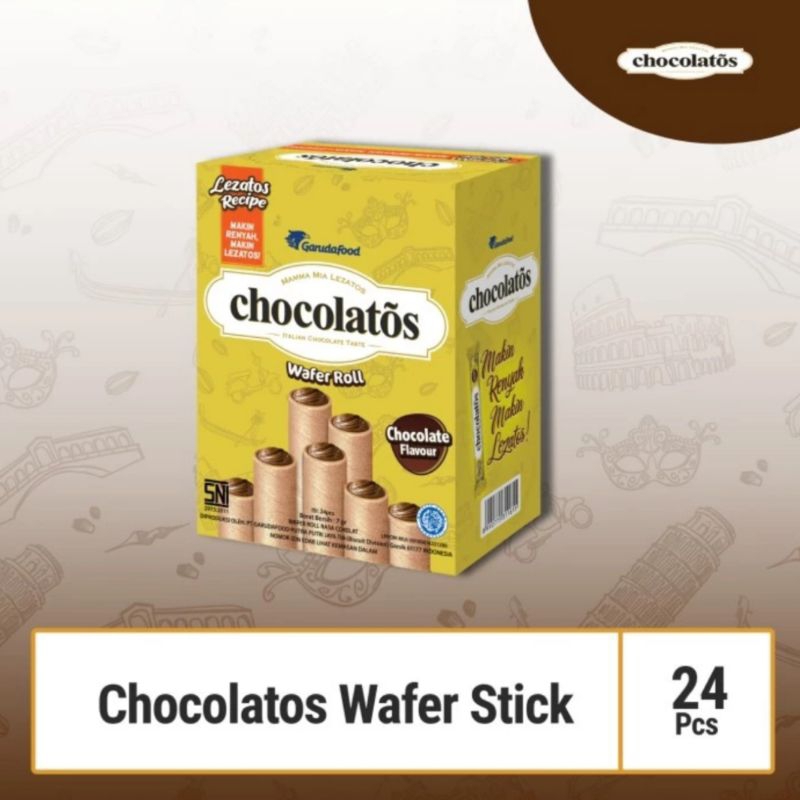 

Chocolatos Wafer Stik Box isi 24