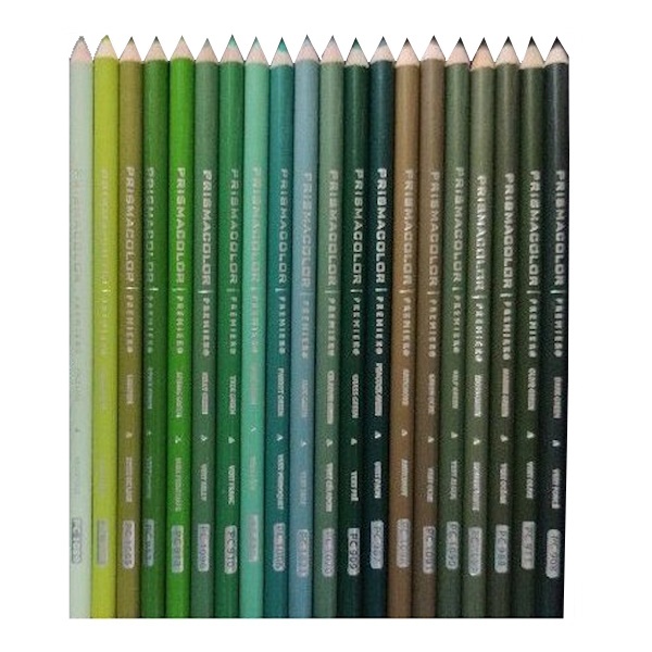 

Prismacolor Premier GREEN SERIES Soft Core Colored Pencils Satuan Pensil Warna Basic Oil Based Artist