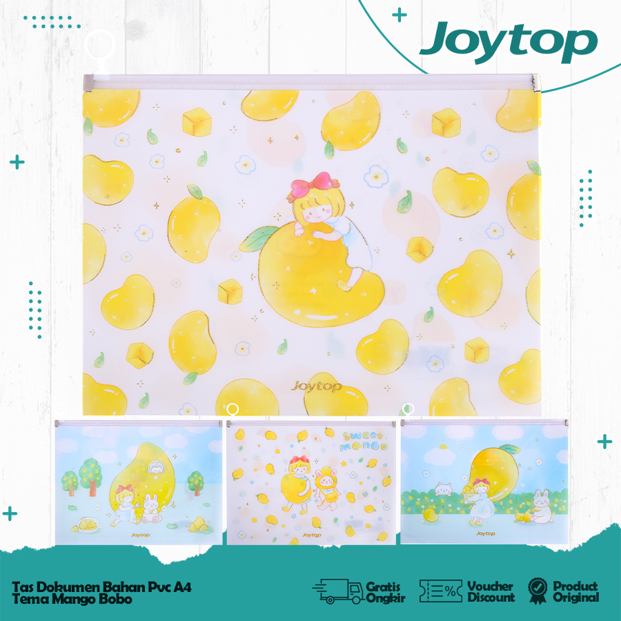 

JOYTOP Zipper File Holder A4 Penyimpanan Dokumen