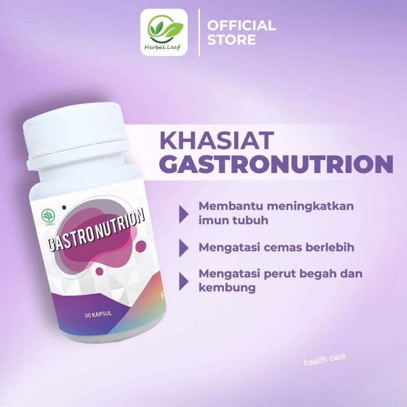 

Gastro nutrion untuk asam lambung maag anxiety herbal original 30 kapsul bisa untuk mual muntah
