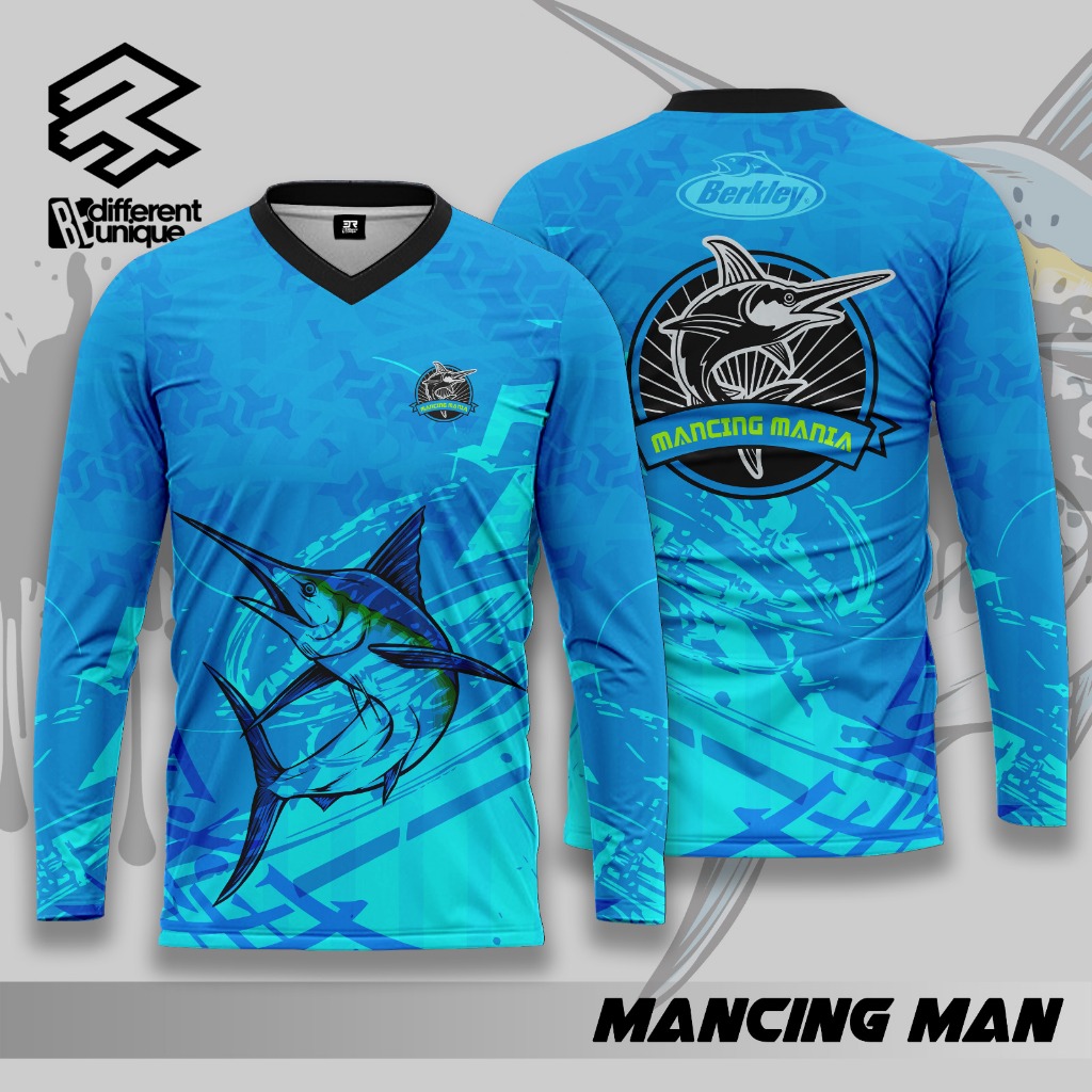 Jersey Olahraga Mancing Fishing Tangan Panjang Full Printing Murah Premium 3R Original ( Mancing Man
