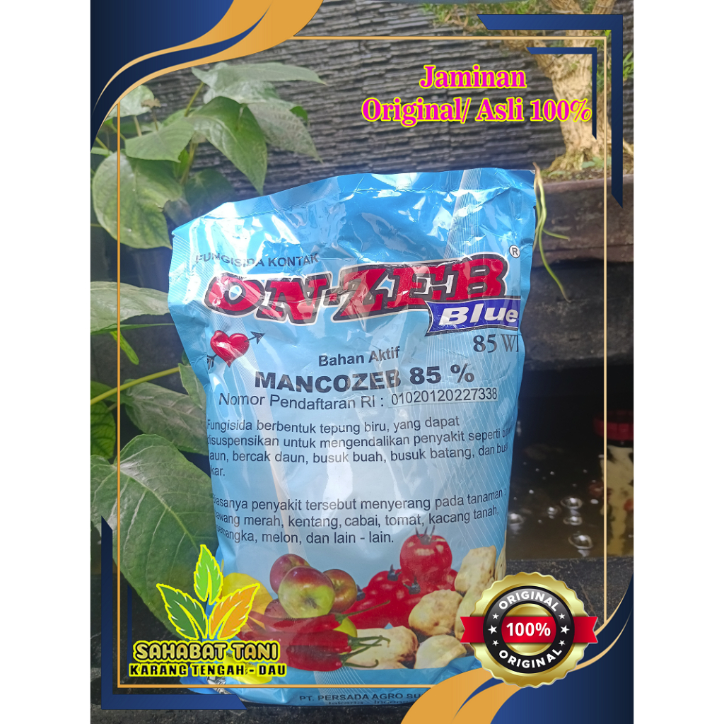 Fungisida Protektif Kontak ONZEB BLUE Mankozeb 85 WP 1 KG
