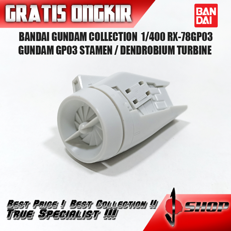 BANDAI GUNDAM COLLECTION 1/400 RX-78GP03 GUNDAM GP03 STAMEN DENDROBIUM TURBINE BND114