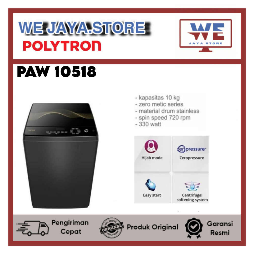 MESIN CUCI POLYTRON 1 TABUNG PAW10518 10KG