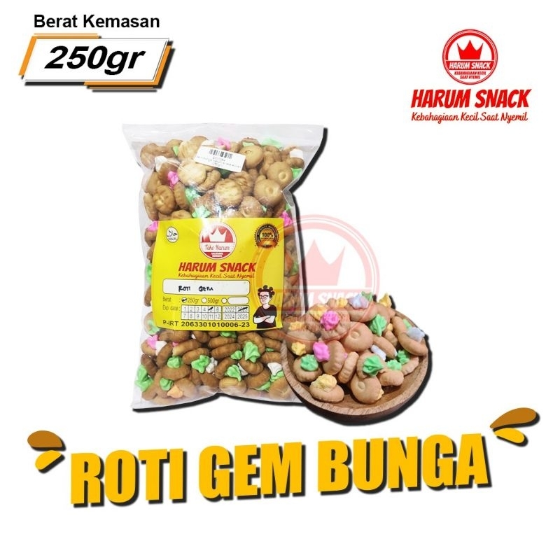 

GEM ROTI KEMBANG 250 Gram [Harum Snack Official] SNACK KILOAN CEMILAN CAMILAN MAKANAN RINGAN