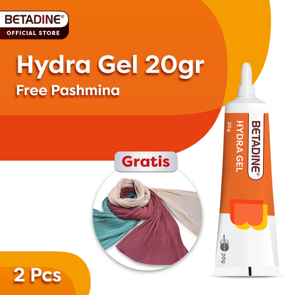 BETADINE Hydra Gel 20 GR FREE Pashmina