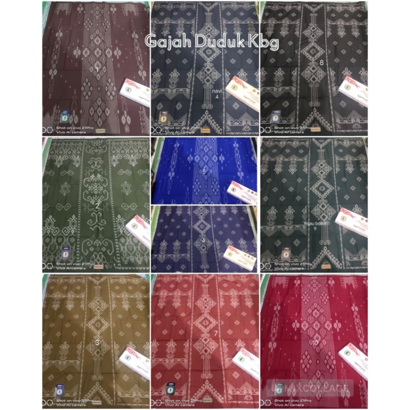 Gajah Duduk kembang & Gajah Duduk Asia Kembang | Black Series (Khusus Hitam) | Gajah Duduk Kembang