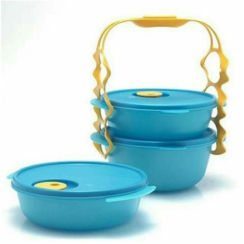 OBRAL Rantang Hantaran - Carry All Bowl (isi 3) - warna TOSCA