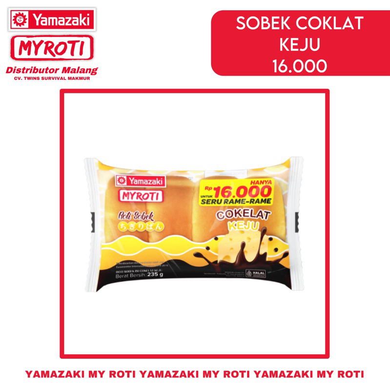 

ROTI SOBEK COKELAT KEJU YAMAZAKI MYROTI