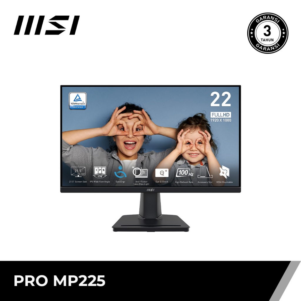 MSI Monitor LED PRO MP225 22"Inc