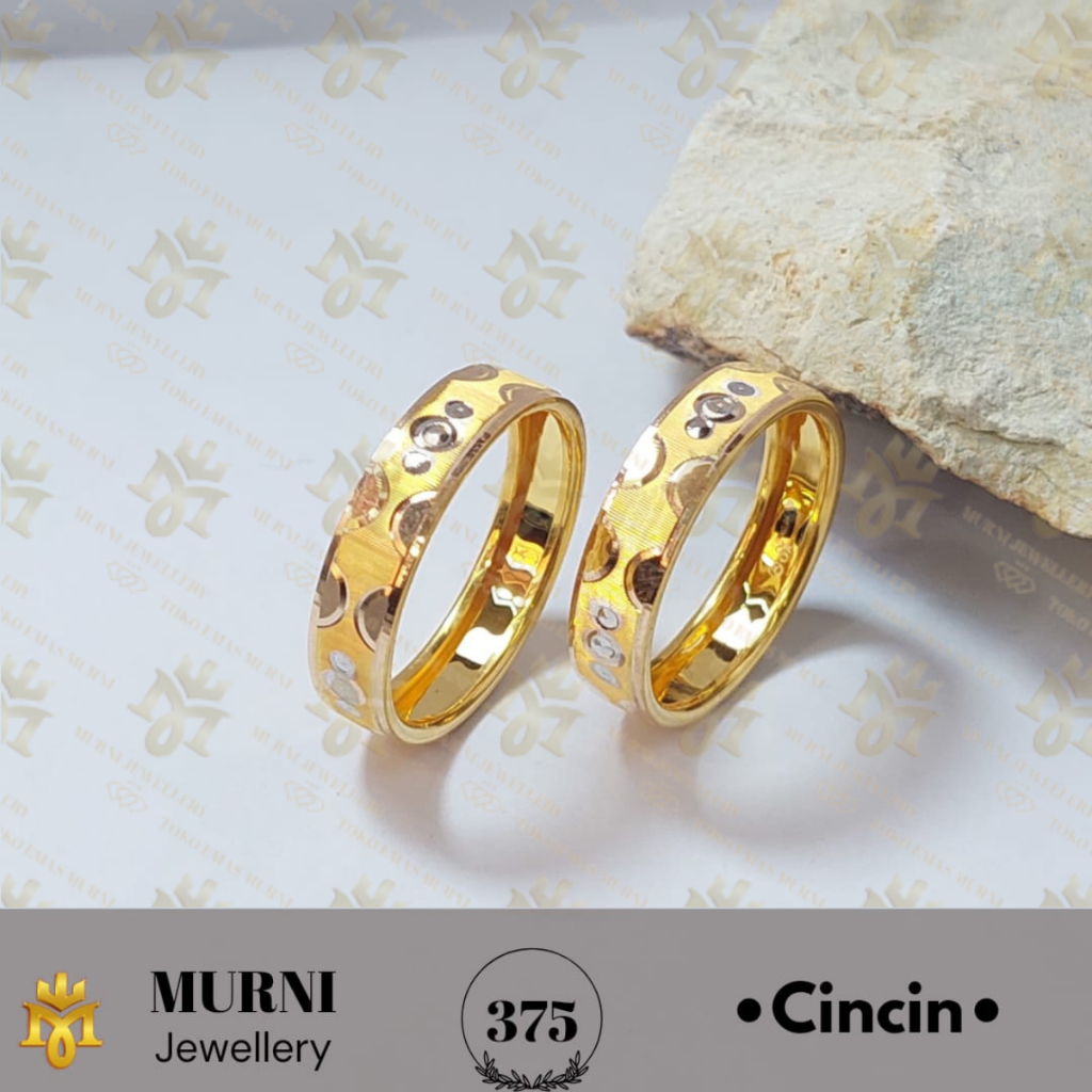 Cincin Emas Muda Asli 8k/375 Model Ring Cor - Toko Emas Murni
