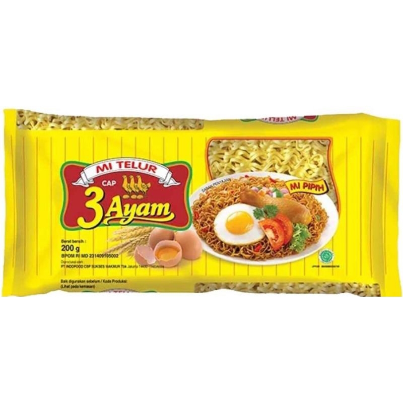

MIE TELOR CAP 3 AYAM SUPER KUNING