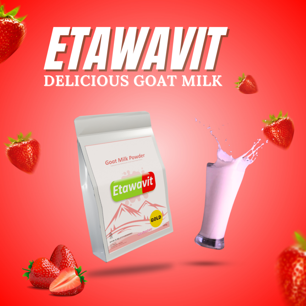 

Susu Kambing Etawa Bubuk Murni - Strawberry - ETAWAVIT Gold