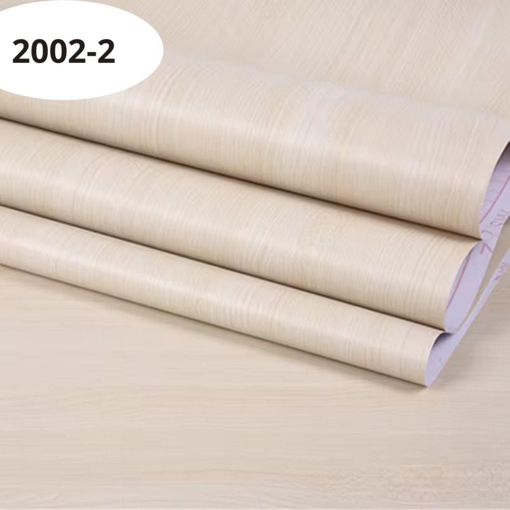 Wallpaper Sticker Dinding Triplek Solid Cream