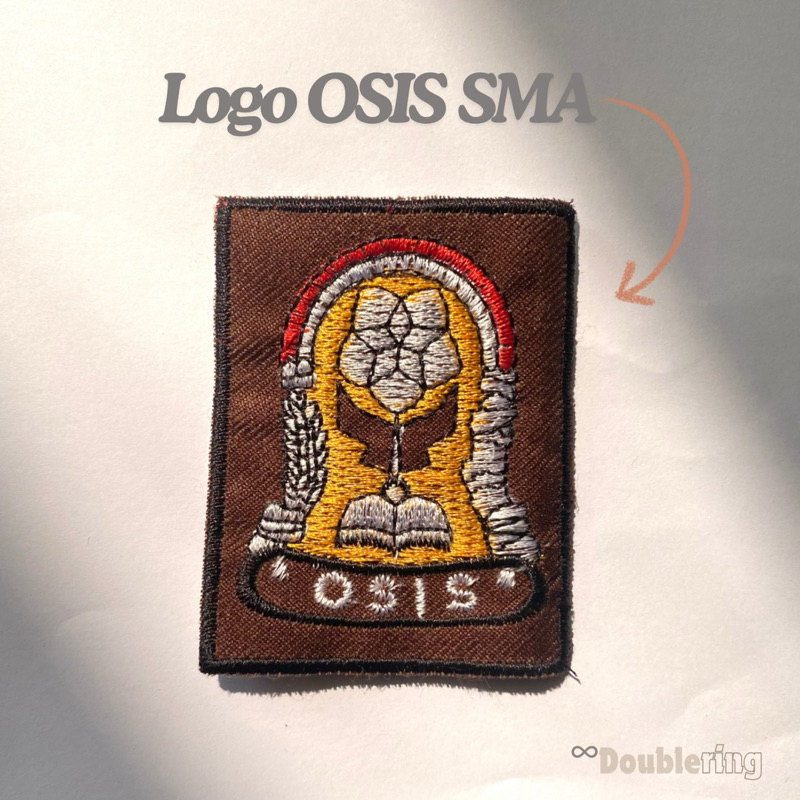 Doublering - Bordir Logo Osis SMA Bet Badge Patch