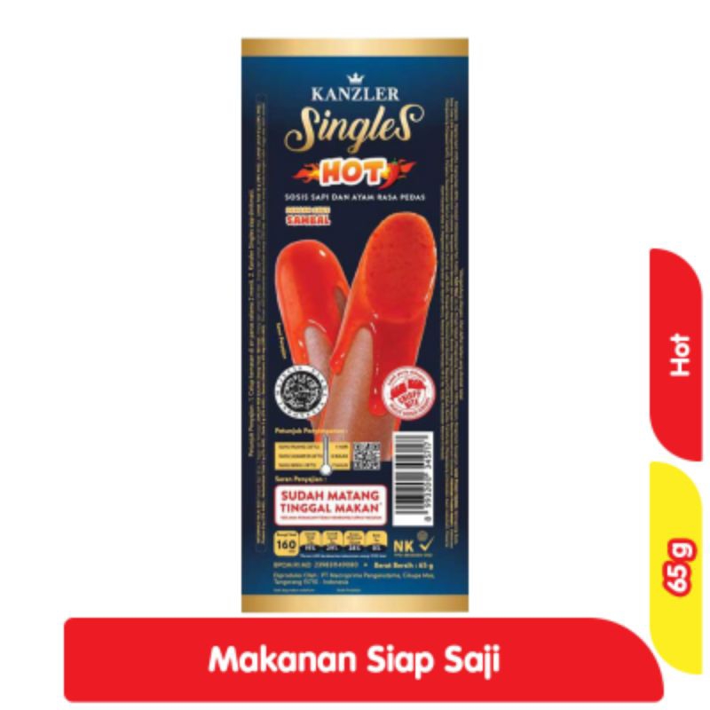 

KANZLER Singles Sosis Sapi & Ayam Hot 65 g