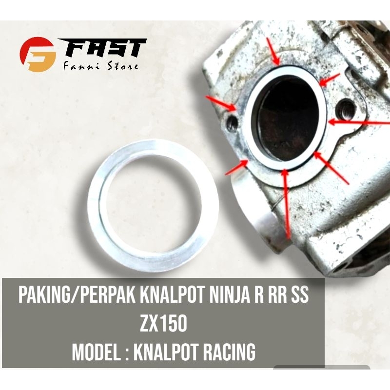 PERPAK PAKING KNALPOT RACING NINJA R RR SS ZX 150