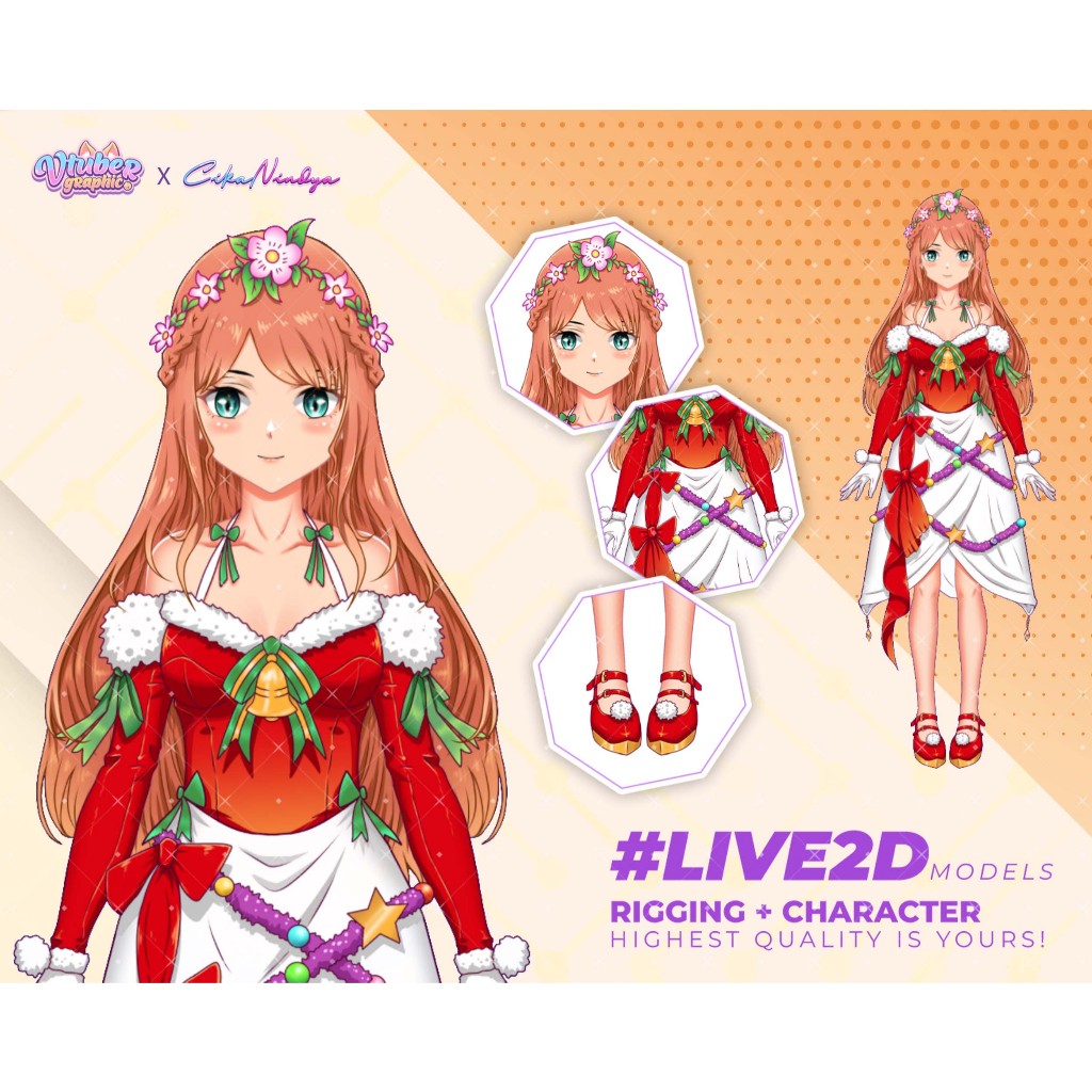 Transformasi Streaming Anda dengan VTuber Live2D Model Modern, VTuber Model Streaming, Desain Live2D