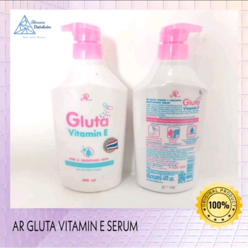 AR VITAMIN E BODY SERUM GLUTA SUNFLOWER OIL ORIGINAL THAILAND 400ML