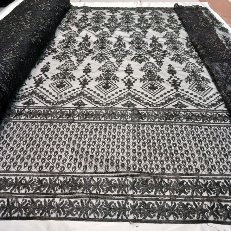 Kain Tulle Bordir Sapto Premium
