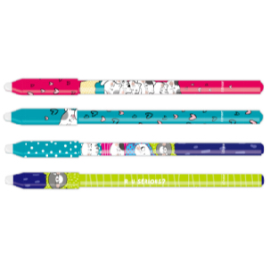 

M&G "SO MANY CATS" Erasable Gel Pen Crystal Blue 0.5mm With eraser