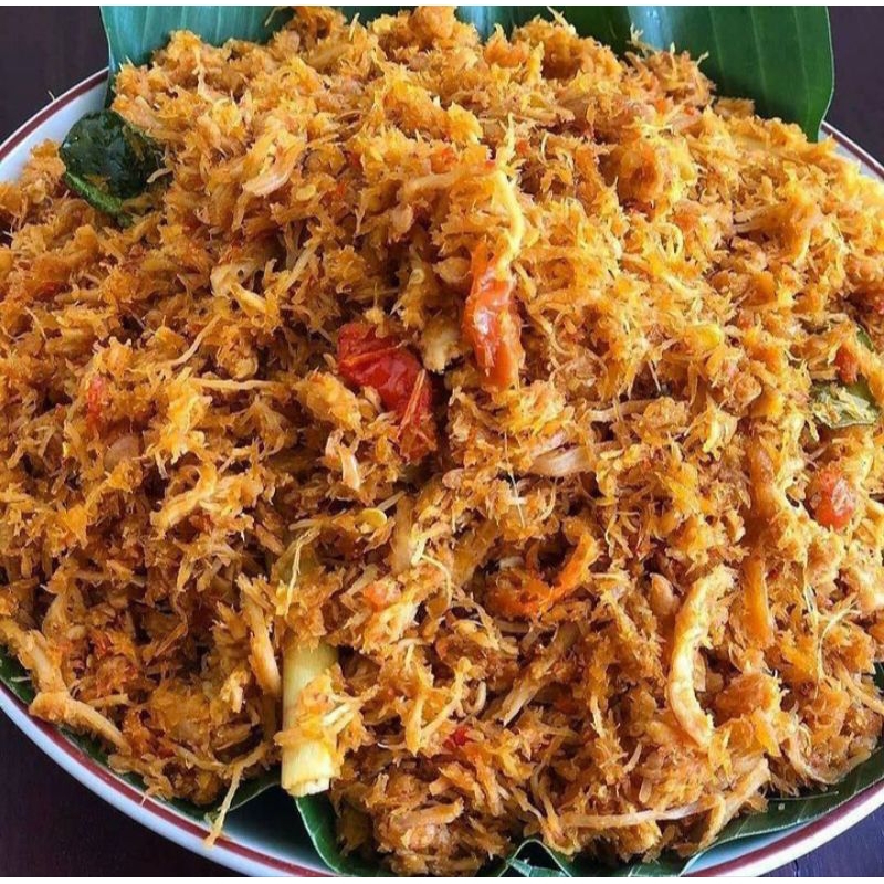 SERUNDENG AYAM SUWIR GURIH KERING 150 GRAM