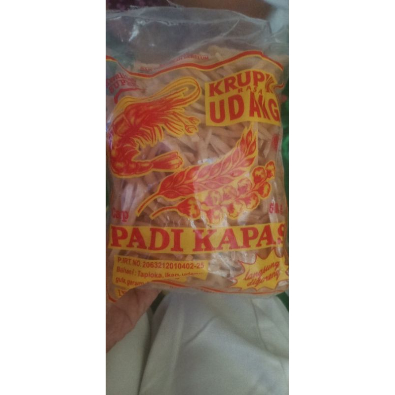 

kerupuk stik udang cap padi kapas 500gram JUMBO
