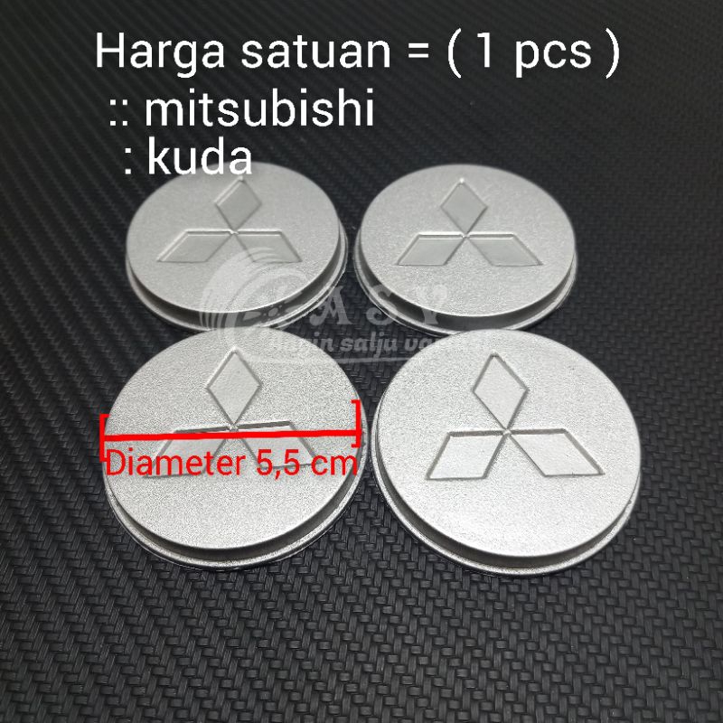 dop roda tutup velg mobil mitsubishi kuda diameter 5,5 cm