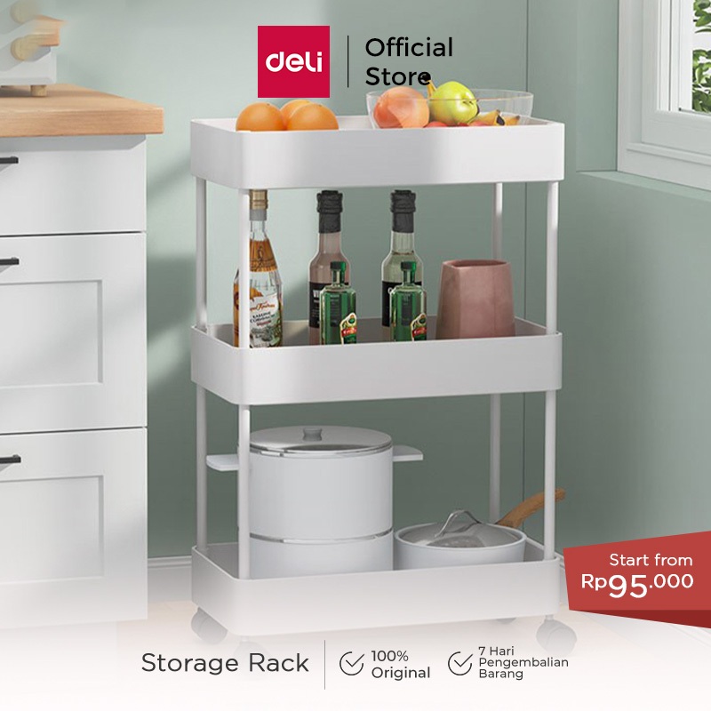 Vusign Rak Susun Troli / Storage Rack 4 Tingkat Mudah Dirakit VS79X