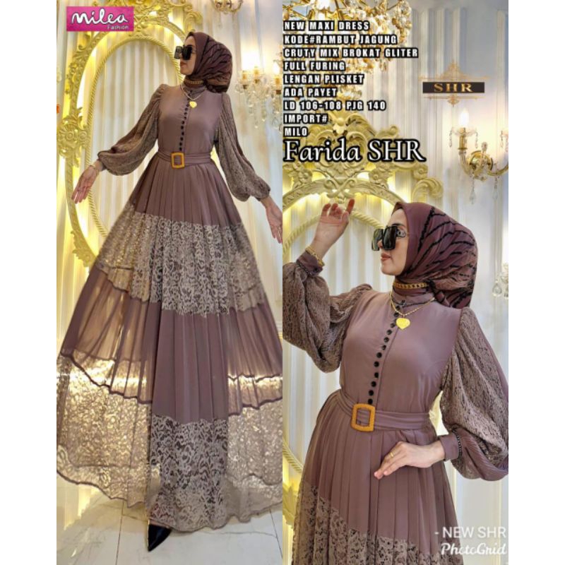 NEW MAXY DRESS BY SHR | GAMIS CERUTY MIX BROKLAT GLITTER | FARIDA MAXY ORIGINAL PRODUCT BY SHR | GAM