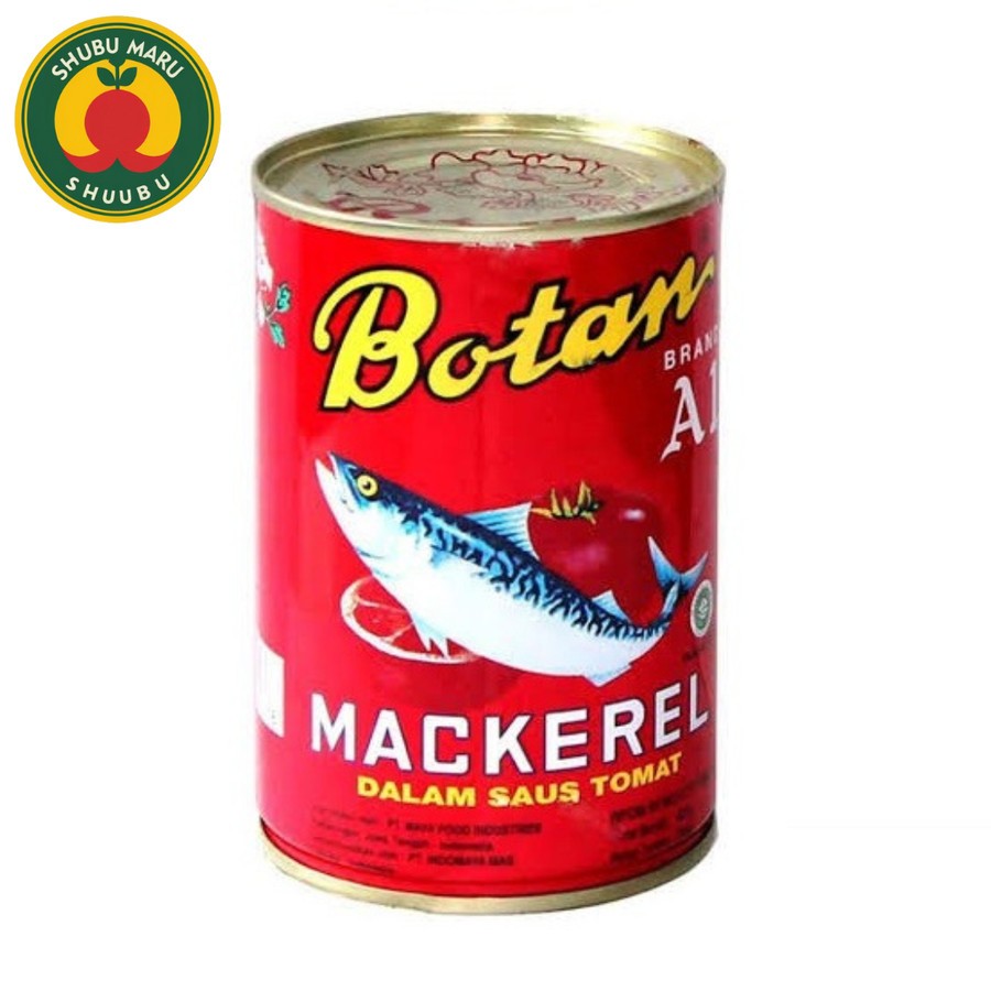 

Botan Sarden Ikan Mackerel Dalam Saus Tomat Brand A1 425 Gram