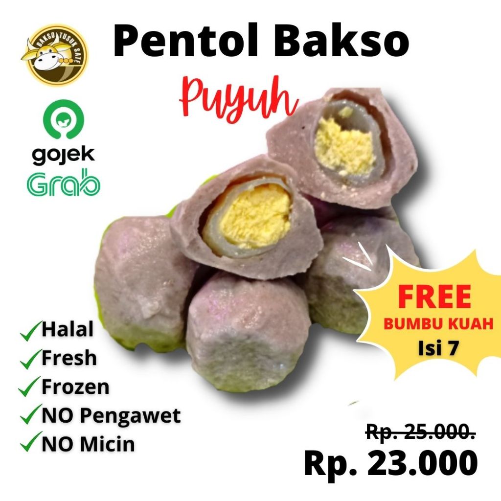 

Bakso Tusuk Sate ❤️ Bakso Sapi Asli Puyuh Non Micin isi 7 Biji Free Bumbu Kuah