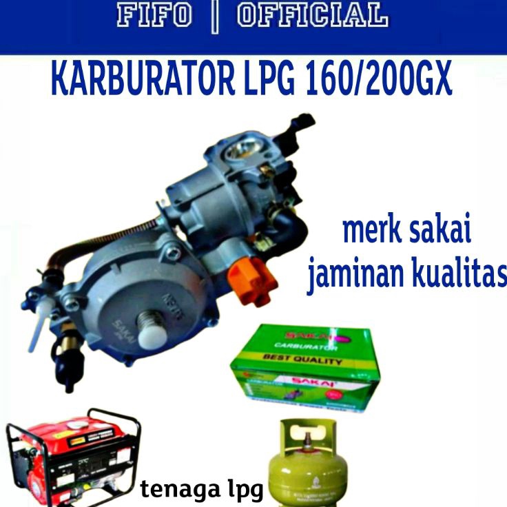 Dapatkan disini sakai KARBULATOR LPG GX16 2 SAKAI KONVERTER KIT GENSET AIR HYBRID BENSIN KE LPG MURA