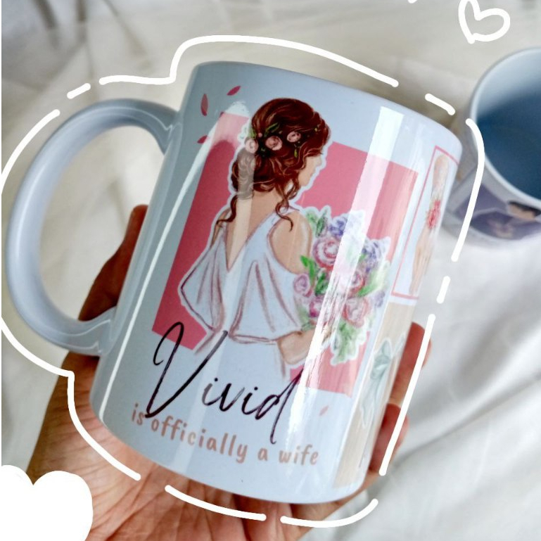 KADO NIKAH UNIK CUSTOM Mug / Kado Wedding / Hampers Nikah / Kado Nikahan Unik Murah